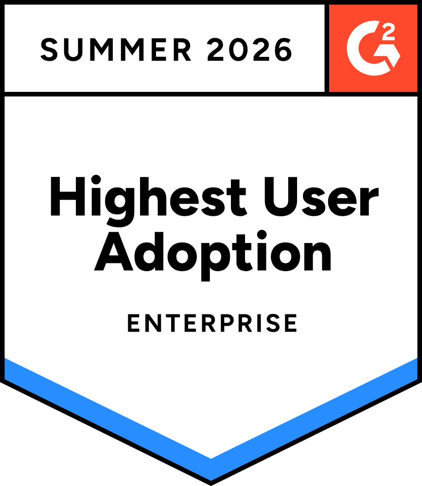 G2 Highest User Adoption, Enterprise, Summer 2026